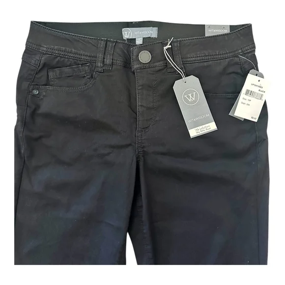 NWT! Wit & Wisdom Black High-Waisted Bootcut Jeans - Picture 6 of 10